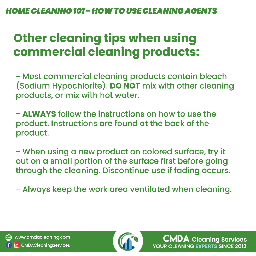 cleaning agents at home